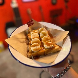 ปังแผ่นปิ้งกล้วยคาราเมล