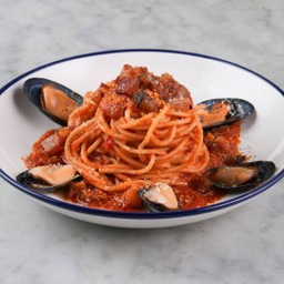 Mussels Amatriciana Pasta