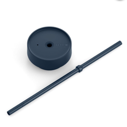 Fellow The Cold Lid + Straw - Stone Blue