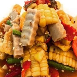 ตำข้าวโพดหมูยอ
