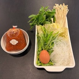 ชุดผักหมู/เนื้อจุ่ม