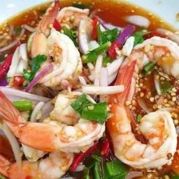 ยำกุ้งสุก