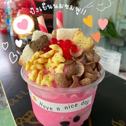 ปังเย็นนมชมพู