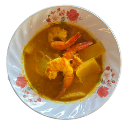เเกงส้มกุ้ง(Yellow curry with Prawn)
