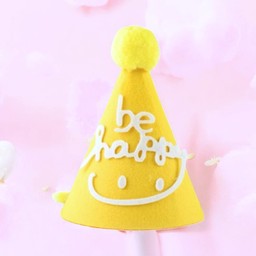 หมวกปาร์ตี้ - สีเหลืองหน้ายิ้ม