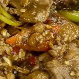 ข้าว เป็ด ผัดพริกดอง