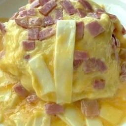 ข้าวไข่ข้นแฮมชีส