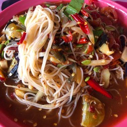 ตำไทยป่า(ไม่ใส่ปลาร้า)