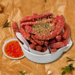 ไส้กรอกฟราย +(เพิ่มเขย่า).