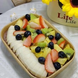Overnight oats with cacao Banana Fresh fruit