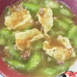 ซุปไข่ใส่บวบ 丝瓜鸡蛋汤