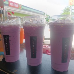 เผือกนมสดเย็น 1 แก้ว