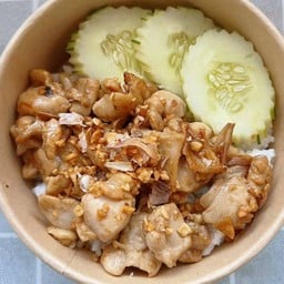 ข้าวกะเพราไข่ข้น