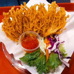 เห็ดเข็มทองชุบแป้งทอด