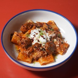 Pork Cheek Paccheri Pasta