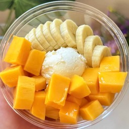 กรีกโยเกิร์ต 95g กล้วยหอม มะม่วงน้ำดอกไม้