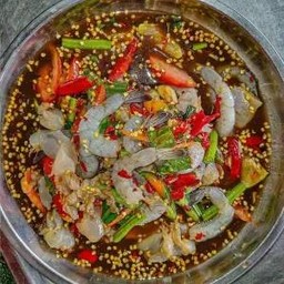 ตำเหลากุ้งสดหรือสุก