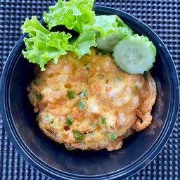 ข้าวไข่เจียวกุ้งสับ