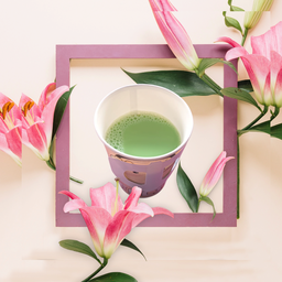 นมเขียวร้อน