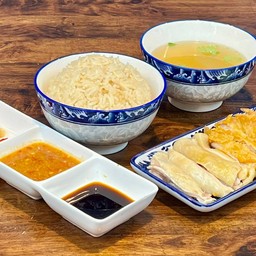 ข้าวมันไก่ผสม 2 สี