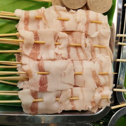 สามชั้นย่างซอสหม่าล่า