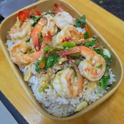 กระเพรากุ้งจริงใจ