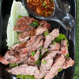 เนื้อย่าง  + แจ่วขม