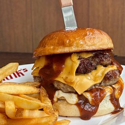 Double stack BBQ & Cheese (beef)