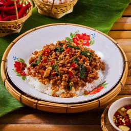 ข้าวกระเพราหมูสับ