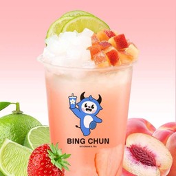 กรีนทีสตรอวเบอรี่พีช