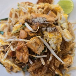 ผัดไทยวุ้นเส้น(อกไก่) (สูตรคลีน)(คีโต)