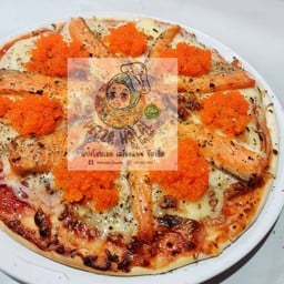 Pizza halal thai style ตลาดจรูญทรัพย์ บางบัวทอง นนทบุรี