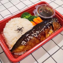 ข้าวปลาซาบะย่างซอสเทอริยากิ