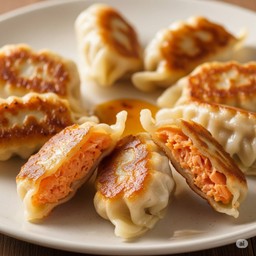 โปรเกี้ยวซ่าแซลมอน  (ใส้แน่น หอมละมุน กรอบเบา ๆ ไม่อมน้ำมัน)