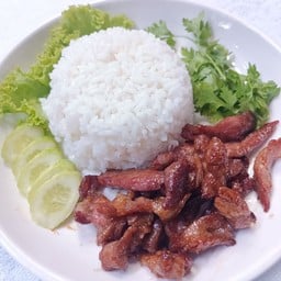 ข้าวหมูแดดเดียว
