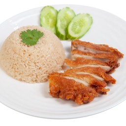 ข้าวมันไก่ทอด