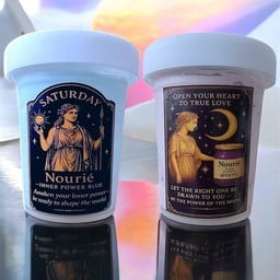 Set A - Blueberry ผลไม้สด ท็อปปิ้ง +Spirulina (Sugar free)200x2