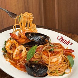 Mix seafood Arrabbiata pasta