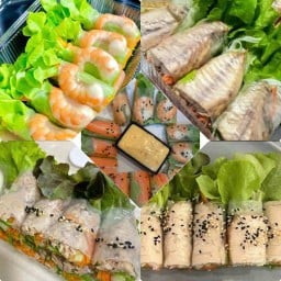 สลัดโรล salad roll ร้านแฮปปี้สมูธตี้
