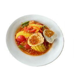 ตำข้าวโพดไข่เค็ม