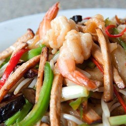 ก๋วยเตี๊ยวผัดฮ่องกง(เส้นใหญ่)