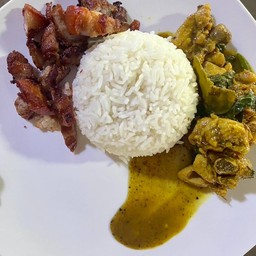 ข้าวราดแกง 2 อย่าง