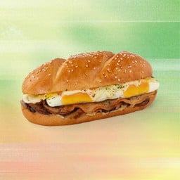 Egg Bacon Truffle Brioche