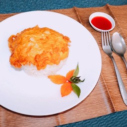 ข้าวไข่เจียว บุฟเฟ่ต์เครื่อง ไข่ 3 ฟอง