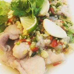 หมูนุ่มราดพริกมะนาว