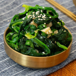 시금치무침  ผักโขมปรุงรสสไตล์เกาหลี