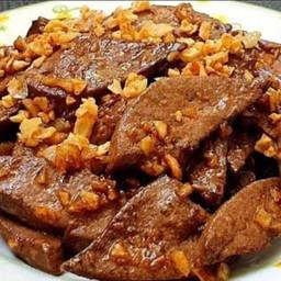 ตับหมูกระเทียม