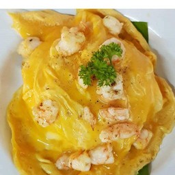 ข้าวไข่ข้นกุ้งสับ