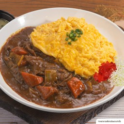 ข้าวแกงกะหรี่ไข่ข้น