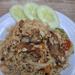 ข้าวผัดรถไฟหมูหมัก